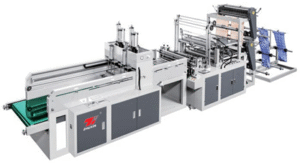 Double-layer 4 Lines Cold Cutting Automatic T-shirt Bag Making Machine