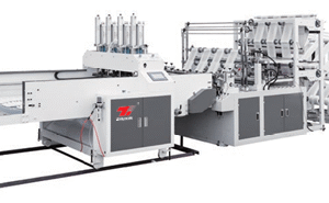 Double-layer 8 Lines Cold Cutting Automatic T-shirt Bag Making Machine
