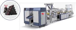 Ribbon-through Continuous-rolled Bag Making Machine