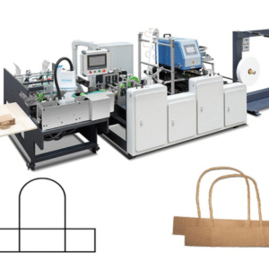 Automatic Twisted Paper Rope Handle Making Combi Pasting Machine